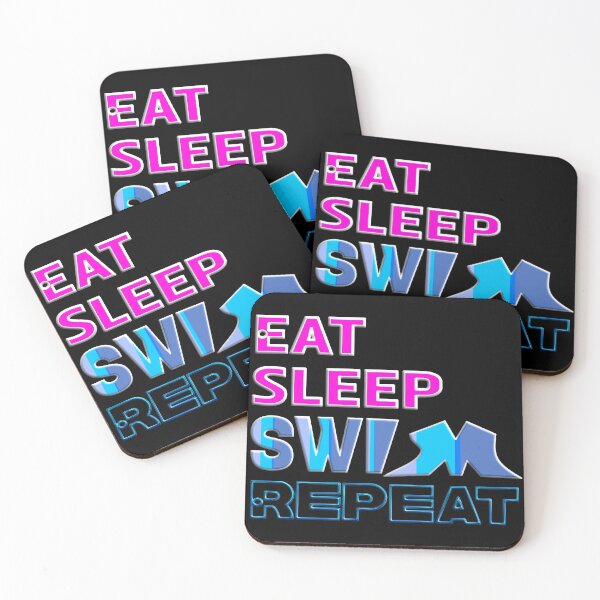 Item preview,  EAT SLEEP SWIM REPEAT designed and sold by Ralek.