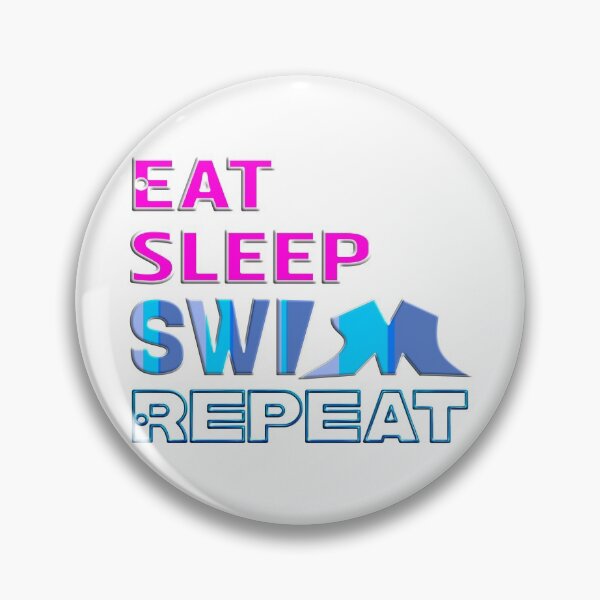 Item preview,  EAT SLEEP SWIM REPEAT designed and sold by Ralek.