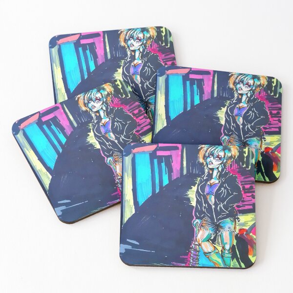 Item preview, Neon Cyberpunk Girl designed and sold by AngelaAmyelois.