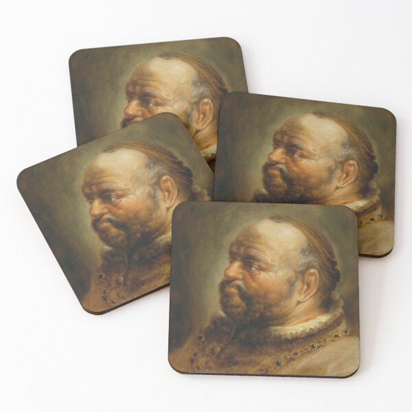 Item preview, Study of a courtier by christoph paudiss portrait art designed and sold by Vintage Designs +.