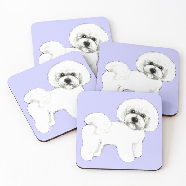Item preview, Bichon Frise dog on lilac designed and sold by MagentaRose.