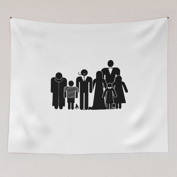 Item preview, addams family silhouette designed and sold by jack-OC.