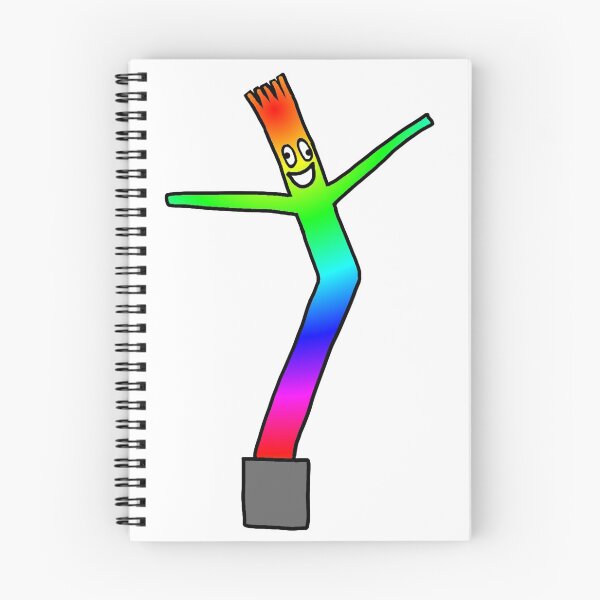 Item preview, Rainbow wavy wacky inflatable tube man designed and sold by akeown.