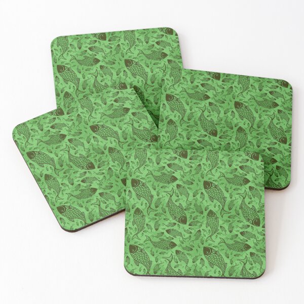 Item preview, Green Fish Pattern designed and sold by everything4eva.