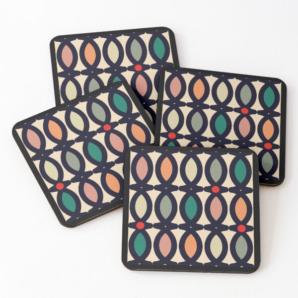 Item preview, Abstract pattern in autumn tones with red accents designed and sold by marina63.