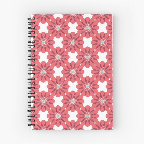 Item preview, Beautiful red flower pattern on white background designed and sold by barskayaelenka.