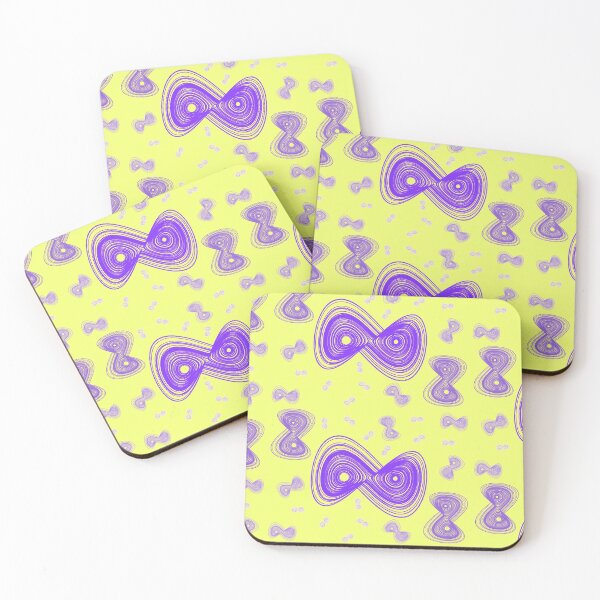 Item preview, Chaotic strange attractor design random - purple and yellow designed and sold by rahilvalani.