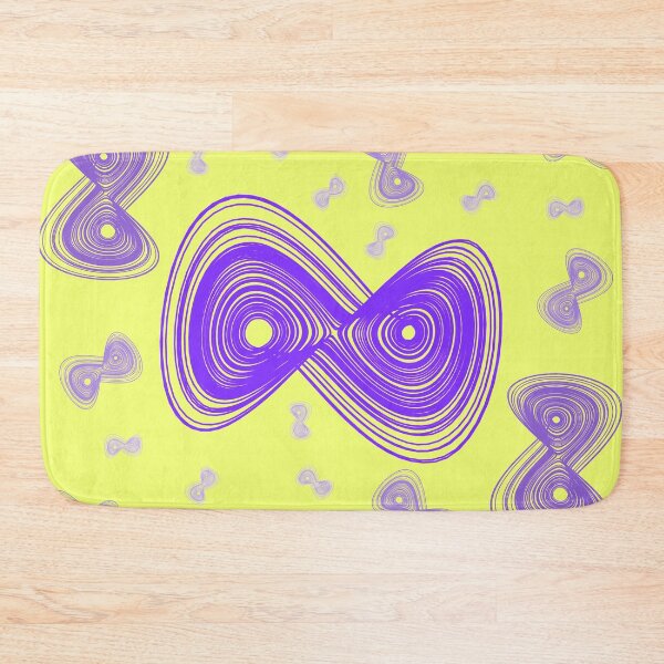 Item preview, Chaotic strange attractor design random - purple and yellow designed and sold by rahilvalani.