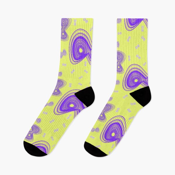 Item preview, Chaotic strange attractor design random - purple and yellow designed and sold by rahilvalani.