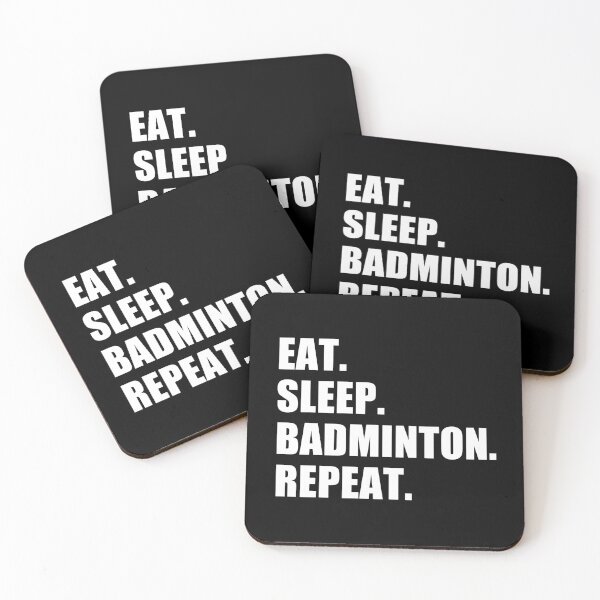 Item preview, Eat Sleep Badminton designed and sold by REApparelCo.