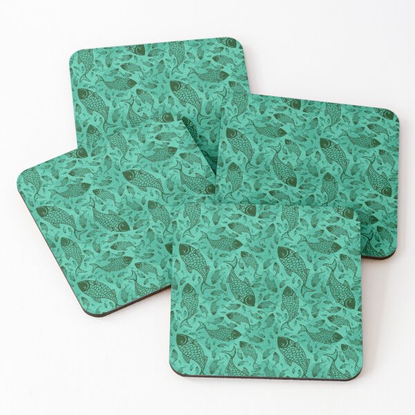 Item preview, Turquoise Fish Pattern designed and sold by everything4eva.