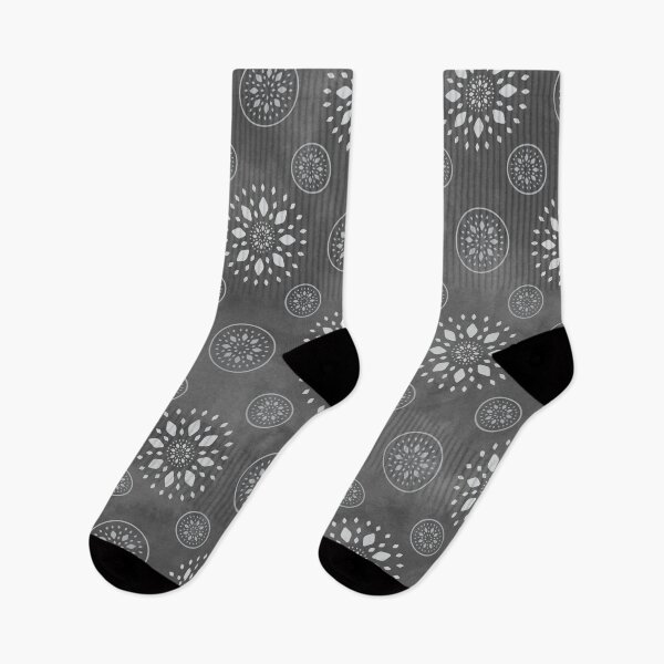 Item preview, Grey and black seed circle pattern designed and sold by PopseyUK.