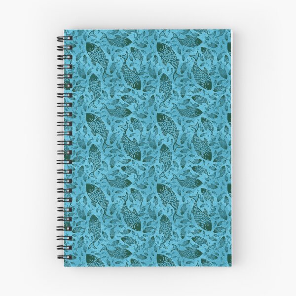 Item preview, Sky Blue Fish Pattern designed and sold by everything4eva.