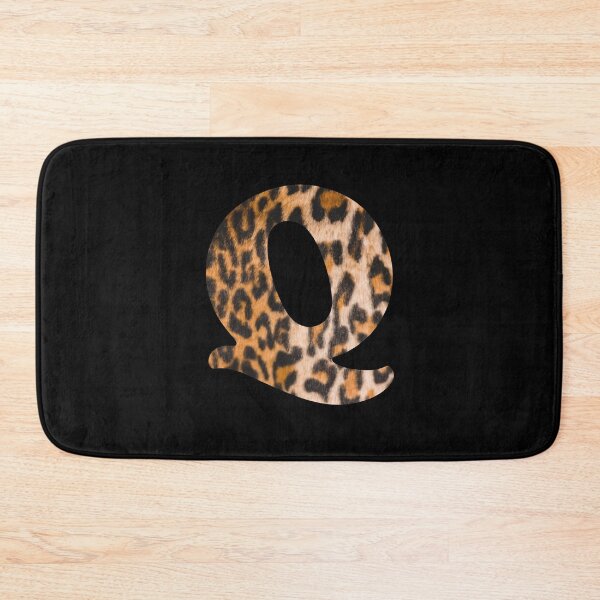 Item preview, Letter Q leopard print designed and sold by ColorsHappiness.