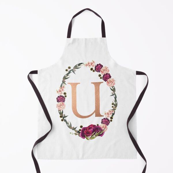 Item preview, Floral Gold Monogram ‘U’ designed and sold by PAPERPLAN.