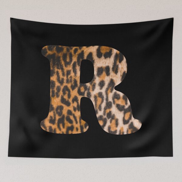 Item preview, Letter R leopard print designed and sold by ColorsHappiness.