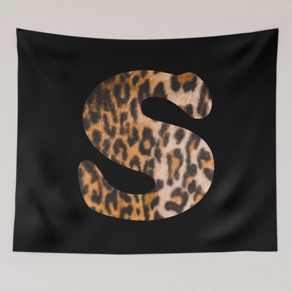 Item preview, Letter S leopard print designed and sold by ColorsHappiness.