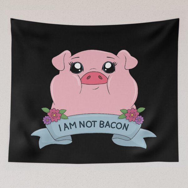 Item preview, I am not bacon - Cute pig designed and sold by ValentinaHramov.