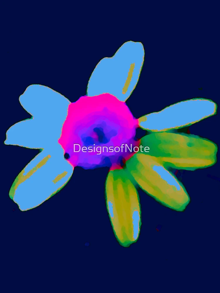Thumbnail 6 of 6, Pullover Hoodie, Bright Daisy Abstract Colours designed and sold by DesignsofNote.