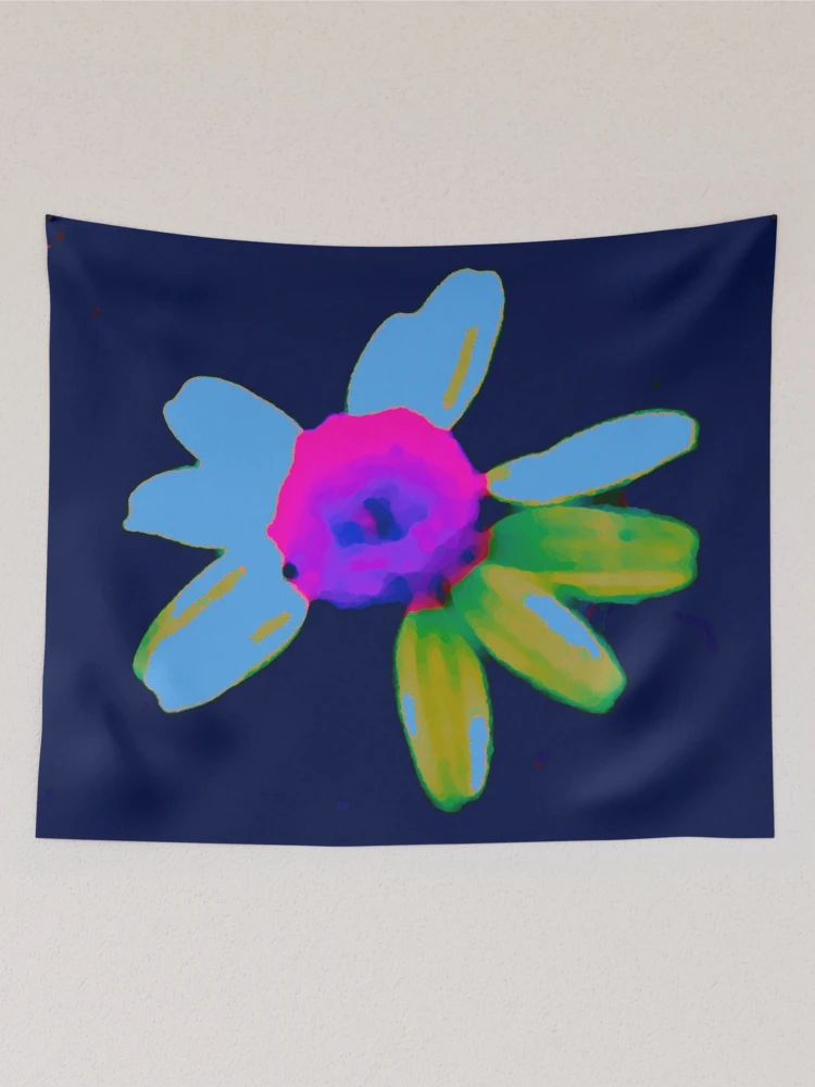 Thumbnail 2 of 3, Tapestry, Bright Daisy Abstract Colours designed and sold by DesignsofNote.