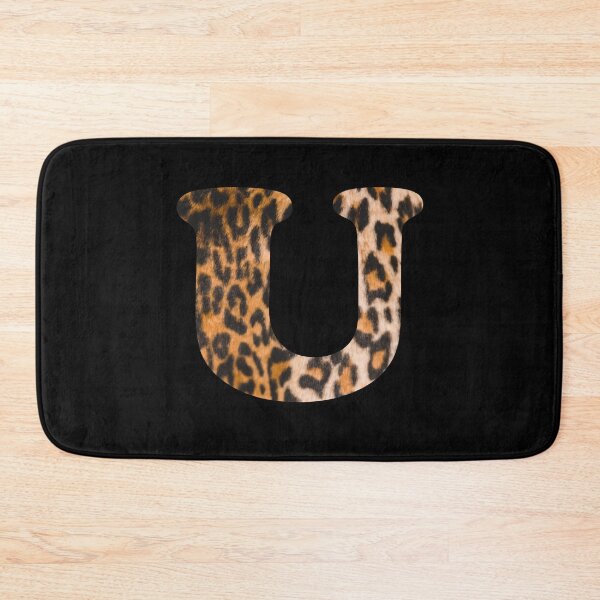 Item preview, Letter U leopard print designed and sold by ColorsHappiness.