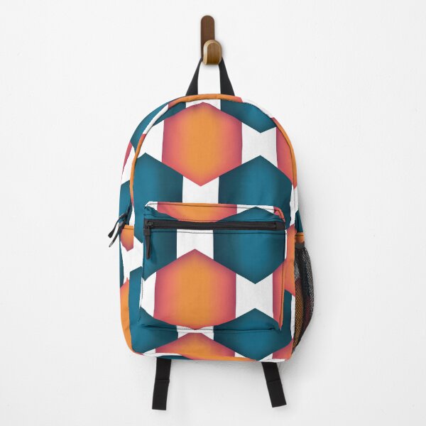 Item preview, Gradient geometric pattern of orange and green shapes on a white background designed and sold by barskayaelenka.