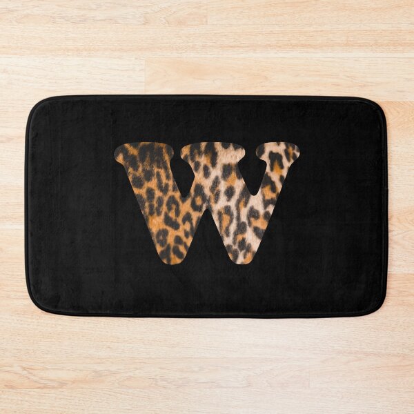 Item preview, Letter W leopard print designed and sold by ColorsHappiness.