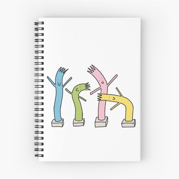 Item preview, Pastel wavy wacky inflatable tube men designed and sold by akeown.