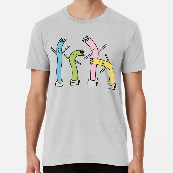 Item preview, Pastel wavy wacky inflatable tube men designed and sold by akeown.