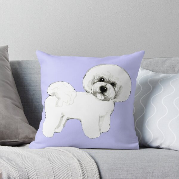 Item preview, Bichon Frise dog on lilac designed and sold by MagentaRose.
