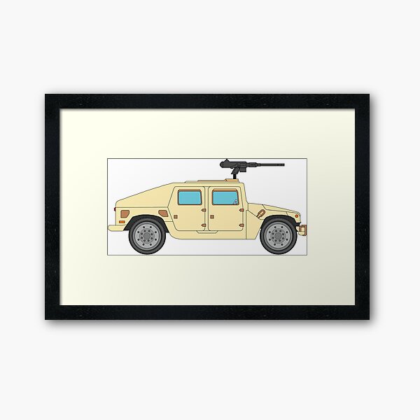 Humvee Poster HMMWV US Army military wall art gift military car war print m 1025