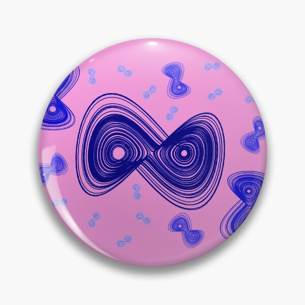 Item preview, Chaotic strange attractor design random - blue and pink designed and sold by rahilvalani.