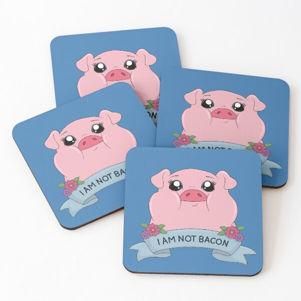 Item preview, I am not bacon - Cute pig designed and sold by ValentinaHramov.