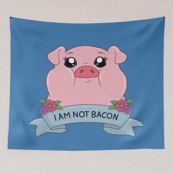 Item preview, I am not bacon - Cute pig designed and sold by ValentinaHramov.