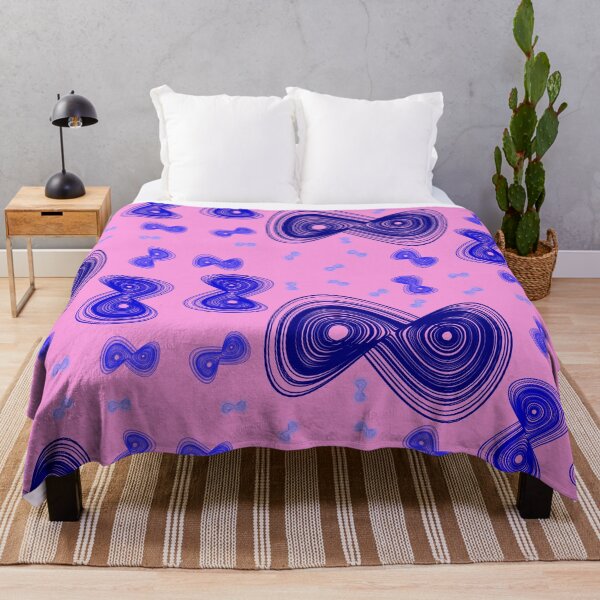 Item preview, Chaotic strange attractor design random - blue and pink designed and sold by rahilvalani.
