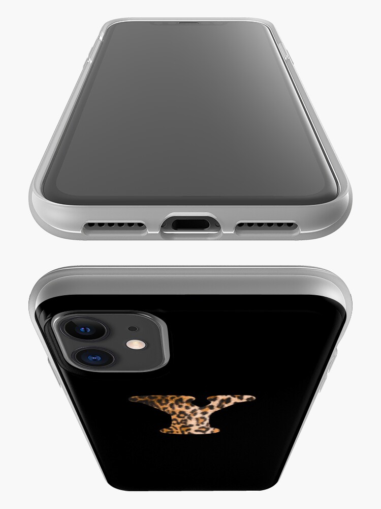 Alternate view of Letter Y leopard print iPhone Case & Cover