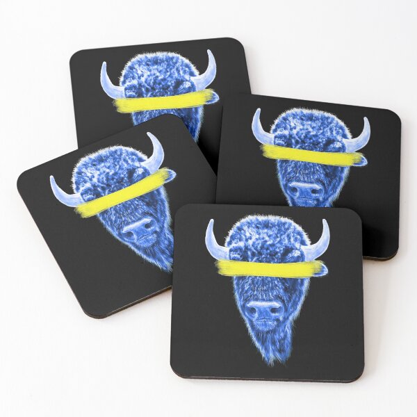 Item preview, Blue Bison Yellow Paint - Nothing To See Here designed and sold by brodyquixote.