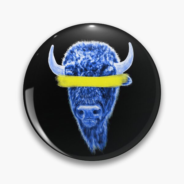 Item preview, Blue Bison Yellow Paint - Nothing To See Here designed and sold by brodyquixote.
