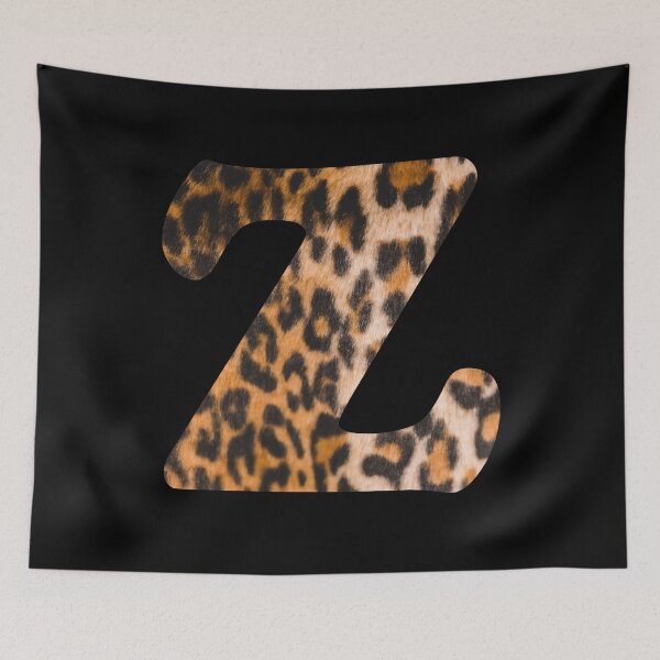 Item preview, Letter Z leopard print designed and sold by ColorsHappiness.