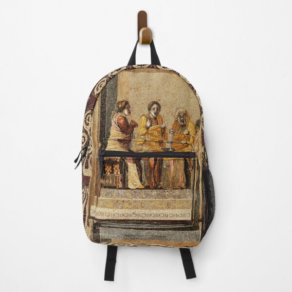Item preview, ANTIQUE ROMAN MOSAICS ,GREEK COMEDY THEATER SCENE WITH MASKS designed and sold by BulganLumini.