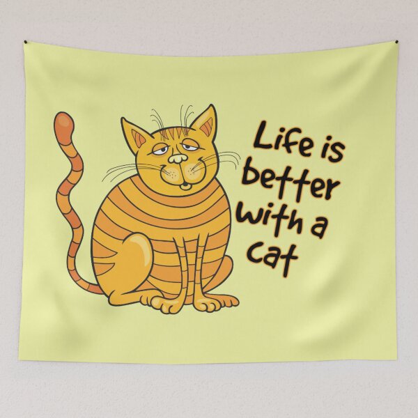 Item preview, Life is better with a cat designed and sold by Nesro34.