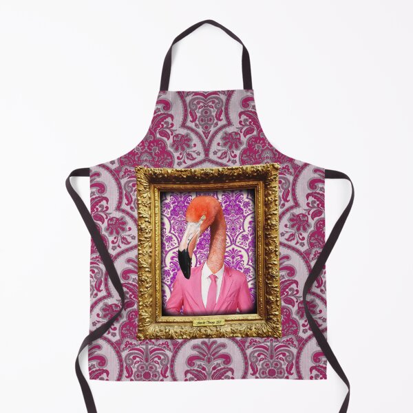 Item preview, Flamingo Man in Vintage Frame designed and sold by FaceTheStrange.