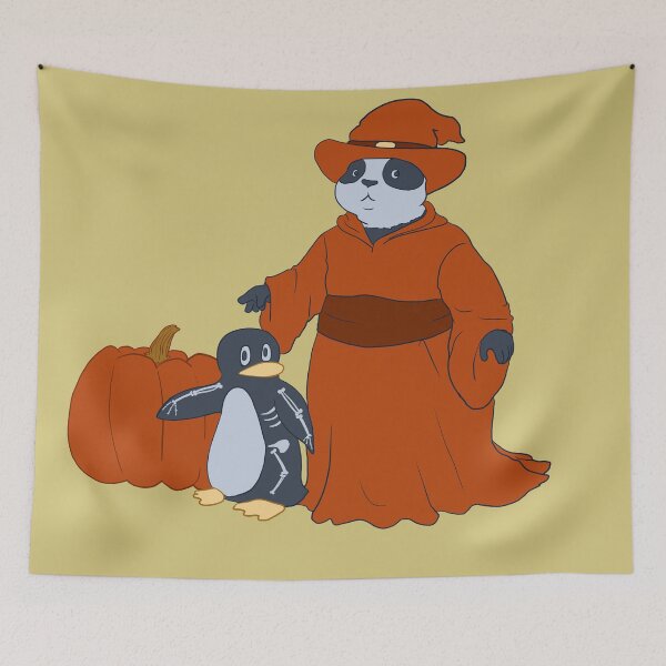 Item preview, The Penguin and the Panda: Happy Halloween designed and sold by ERNorman.