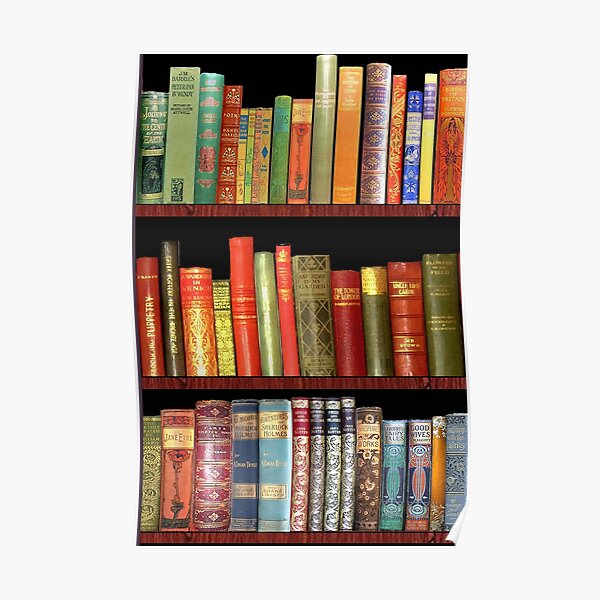 Jane austen antique books, British antique books Poster