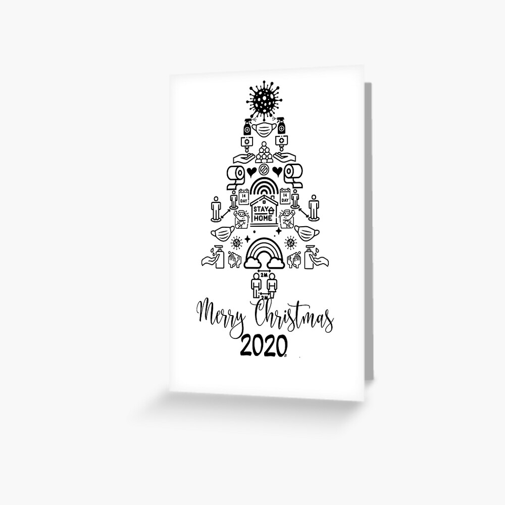 &quot;Merry Christmas Covid 2020 Corona Virus&quot; Greeting Card for Sale by luvaduck | Redbubble