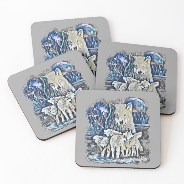 Item preview, Wild Wolf Moon Snow Scene designed and sold by aronia.