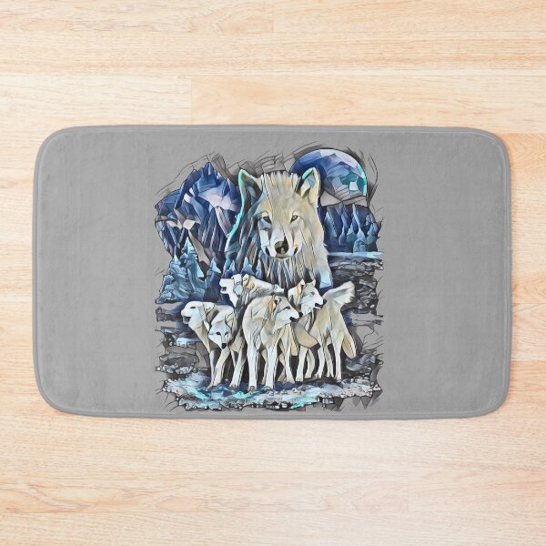 Item preview, Wild Wolf Moon Snow Scene designed and sold by aronia.