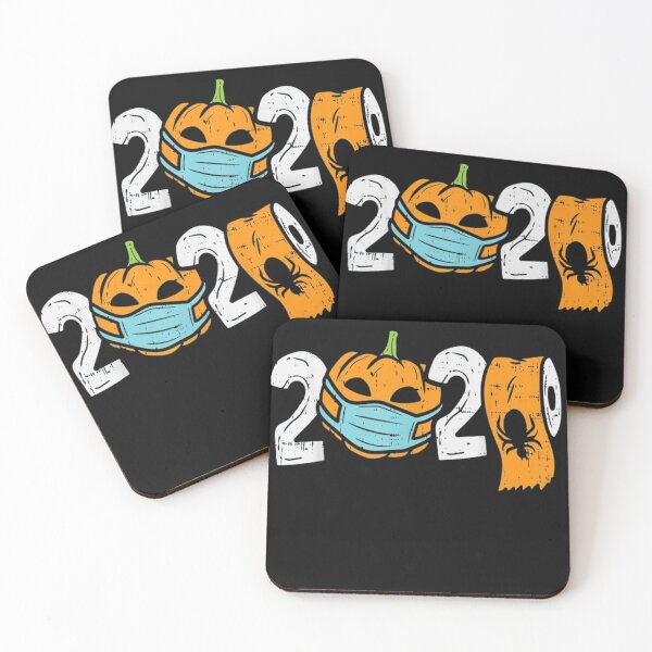 Item preview, 2020 Pumpkin In Mask Toilet Paper Funny Halloween Quarantine T-Shirt designed and sold by Trendy Shirt.