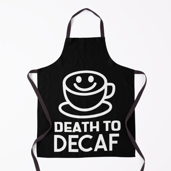 Item preview, Death To Decaf Coffee Anti-Decaf Smiley designed and sold by jacks-tees.