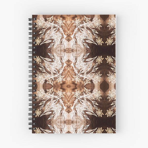Item preview, Pattern brown with leaves and flowers designed and sold by EnfinityDesign.